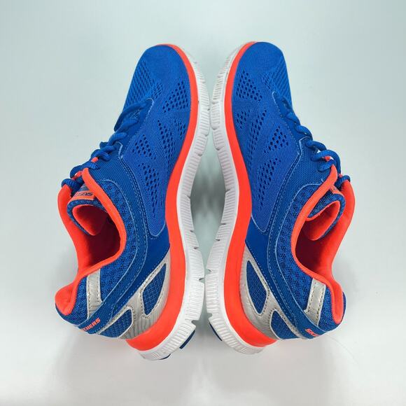 Skechers Flex Appeal Love Your Style Blue Coral Walking Shoes 11728 Women's Sz 9 - Picture 7 of 9